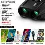 SGODDE Compact Binoculars for Adult Kids 10x25 Waterproof Binocular Weak Light Night Vision Folding High Powered Clear Binoculars Lightweight Bird Watching SGODDE Compact Binoculars for Adult Kids 10x25 Waterproof Binocular Weak Light Night Vision Folding High Powered Clear Binoculars Lightweight Bird Watching