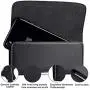 nuoku Horizontal Leather Phone Holster for iPhone Xs Max iPhone XR iPhone8Plus 7Plus 6/6sPlus Belt Clip Holster Pouch Case with ID Card Holder with Other Slim TPU PC On(Max 6.5 Black)