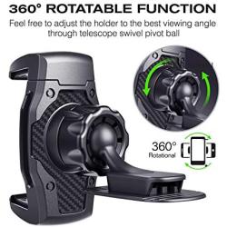 JIMISHA Car Phone Holder Phone Car Mount with Stick On Base Cell Phone Car Mount Sticky Adhesive Mount Holder for 4 inches to 6.5 inches Smartphones