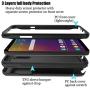 AMENQ Case for LG Stylo 5 L722DL, LG Stylo 5+/Stylo 5V/Stylo 5X Case, [Built-in Screen Protector] Full Body Heavy Duty with TPU Bumper and Rugged Hard PC Armor Protective Cover for LG Phone (Black)