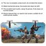 125 Mobile Phone Game Controller, Phone Game Gamepad Trigger Aim Button, Metal Button Gamepad Joystick Shooter Sensitive Shoot and Aim Buttons Shooter Handgrip