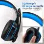 【Deep Bass】 Muzili Gaming Headset, 50mm Driver Units for 7.1 Surround Sound Stereo Hi-Fi for PC, PS4, Xbox One,Mobile Phone, Noise-Cancelling Headset with Mic, LED Lights, Soft Memory Earmuffs 【Deep Bass】 Muzili Gaming Headset, 50mm Driver Units for 7.1 Surround Sound Stereo Hi-Fi for PC, PS4, Xbox One,Mobile Phone, Noise-Cancelling Headset with Mic, LED Lights, Soft Memory Earmuffs