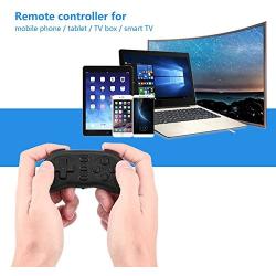 Ichiias Wireless Bluetooth Gamepad, Portable Wireless Bluetooth Game Controller Mini Gamepad Handle for iOS Androids Win(Black)