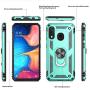 LeYi Samsung Galaxy A20/ A30 Case (Not Fit A20S) with Tempered Glass Screen Protector, [Military Grade] Magnetic Car Mount Kickstand Defender Protective Cover Phone Case for Samsung A20/ A30, Mint
