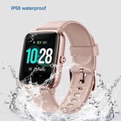 YAMAY Smart Watch Fitness Tracker Watches for Men Women, Fitness Watch Heart Rate Monitor IP68 Waterproof Digital Watch with Step Calories Sleep Tracker, Smartwatch Compatible iPhone Android Phones