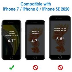 JETech Case for Apple iPhone SE 2020 2nd Generation, iPhone 8 and iPhone 7, 4.7-Inch, Shockproof Bumper Cover, Anti-Scratch Clear Back, HD Clear