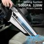 Car Vacuum, Hantun 5000PA Strong Suction Portable Car Cleaner,120W High Power Corded Vacuum Cleaner for Wet and Dry Cleaning…