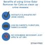 Stink Free Instantly Urine Odor Remover & Eliminator for Cat Urine, Oxidizer Based Urine Cleaner for Carpets, Rugs, Mattress, etc. 128 Oz (1 Gallon)