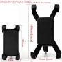 Motorcycle Phone Mount,DHYSTAR Universal Cell Phone Holder Mount Bracket Stand for Motorcycle,Scooter,Motorbike Install on Handelbar Mirror Base, Adjustable Fits 4" to 7" Smartphones -Black