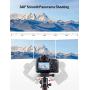 ESDDI Camera Tripod, DSLR Tripod with 360° Ball Head, 64" Aluminum Tripod with Monopod 1/4" Quick Release Plate and Phone Holder for Vlog,Travel and Work