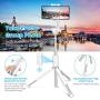 Selfie Stick Bluetooth, BlitzWolf 35 inch Super Long Extendable Selfie Stick with Wireless Remote and Tripod for iPhone Xs/XR/X/iPhone 8/8 Plus/Galaxy S9/S9 Plus/Note 8/S8/S8 Plus/More(White)