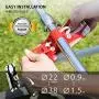 Bone Universal Bike Phone Mount, Bicycle Handlebar Stroller Cell Phone Holder for iPhone 8 7 6s Plus 5 SE Samsung Galaxy S8 S7 Note 6, 4 to 6 Inch Smartphone, Bike Tie Series - Black