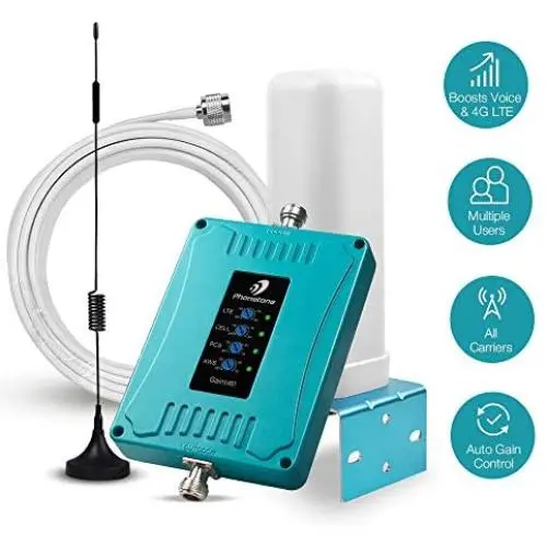 5-Band Cell Phone Signal Booster for Home and Office - Multiple Band Mobile Phone Signal Repeater Amplifier Supports All US Carriers GSM 3G 4G LTE - Boosts Voice and Data Signal for Remote Area 5-Band Cell Phone Signal Booster for Home and Office - Multiple Band Mobile Phone Signal Repeater Amplifier Supports All US Carriers GSM 3G 4G LTE - Boosts Voice and Data Signal for Remote Area