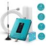 5-Band Cell Phone Signal Booster for Home and Office - Multiple Band Mobile Phone Signal Repeater Amplifier Supports All US Carriers GSM 3G 4G LTE - Boosts Voice and Data Signal for Remote Area