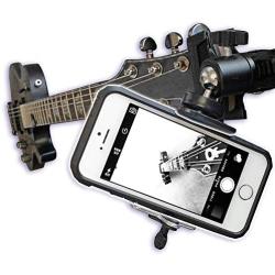 Guitar Ukulele Smartphone Mount Holder for Cell Phones and Gopro Action Cameras