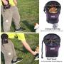 VIVAGLORY Dog Treat Bag, Sports Style & Enlarged Opening,Hands-Free Dog Treat Pouch with Adjustable Waistband, Poop Bag Dispenser, Large Enough to Carry Treats, Kibbles, Pet Toys | 2 Ways to Wear