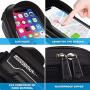 LEMEGO Bike Phone Front Frame Bag Cycling Waterproof Front Frame Top Tube Handlebar Bag with Touch Screen Holder Case for iPhone X XS Max XR 8 7 Plus, for Android/iPhone Cellphones Under 6.5”