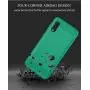 Muokctm Samsung Galaxy A10E Case, with Tempered Glass Screen Protector, Slim Soft TPU Protective Rubber Bumper Case Cover for Samsung Galaxy A10E Phone (Green)