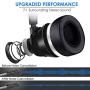 ONIKUMA II Gaming Headset for PS4, Xbox One, PC, Nintendo Switch, Over-Ear Noise Cancelling Headphones with Soft Memory Earmuffs, 7.1 Surround Sound, Volume/Mic Control, LED Light for Laptop Mac