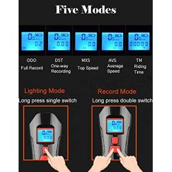 ebuysmart USB Rechargeable LED Bicycle Front Light, Bike Speedometer Odometer, Bicycle Horn Loud, 3 in 1 Bike Headlight and Taillight Sets with LCD Display Mountain Bike Cycling Accessories