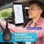 ATTAINABLE TECH Universal Car Phone Holder - Long Neck Cup Holder Phone Mount Wont Obstruct Your View While Driving - Swivel Cell Phone Car Mount for iPhone, Samsung Galaxy Note, Max & More