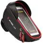 Emoly Bike Phone Mount Bags - Premium Bicycle Front Frame Bag, Waterproof Bike Pouch Bag with Headphone Hole for Smartphone Below 6 inch - Red Emoly Bike Phone Mount Bags - Premium Bicycle Front Frame Bag, Waterproof Bike Pouch Bag with Headphone Hole for Smartphone Below 6 inch - Red