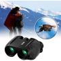 SGODDE Compact Binoculars for Adult Kids 10x25 Waterproof Binocular Weak Light Night Vision Folding High Powered Clear Binoculars Lightweight Bird Watching