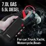 GOOLOO 1200A Peak 18000mAh SuperSafe Car Jump Starter with USB Quick Charge 3.0 (Up to 7.0L Gas or 5.5L Diesel Engine), 12V Portable Power Pack Auto Battery Booster Phone Charger Built-in LED Light