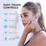 Wireless Earbuds, Bomaker Bluetooth 5.0 in-Ear Stereo Headphones, Graphene Drivers with Deep Bass, 30Hrs/2 Mics,Touch Control, Type-c Quick Charge, IPX7 Waterproof Sports Headset for iPhone/Android
