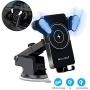 Wireless Car Charger Mount,Qi Automatic Clamping SAUDIO Dashboard Air Vent Gravity Sensor Phone Holder Compatible with iPhone X/Xs MAX/XS/XR/X/8/8+,Samsung S10/S10+/S9/S9+/S8/S8+