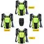 ECEEN LED Turn Signal Backpack Light Reflective Vest 18L Capacity Outdoor Sports Bag Flashing Warning Lamp Security Pack with 1L Bladder Bag & Wireless Remote Control for Safety Cycling