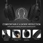 SADES SPIRIT SA721 Black Stereo Gaming Headset for Xbox One,PS4,PC,Noise Cancelling Over Ear Headphones with Mic,Soft Ear Cushion,3.5mm Jack Cable for Laptop Tablet Smartphone Nintendo