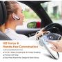 Link Dream Bluetooth Earpiece for Cell Phone Hands Free Wireless Headset Noise Cancelling Mic 24Hrs Talking 1440Hrs Standby Compatible with iPhone Samsung Android for Driver Trucker (White)