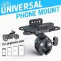DesertWest Phone Holder for Bike [Asymmetric Clamp] Motorcycle Phone Mount, Universal ATV Mountain & Road Bicycle Handlebar Cradle Fit with iPhone, Samsung and All Phones