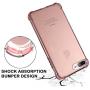 for iPhone 7 Plus Case, for iPhone 8 Plus Case, Matone Crystal Clear Shock Absorption Technology Bumper Soft TPU Cover Case for iPhone 7 Plus (2016)/iPhone 8 Plus (2017) - Clear Pink