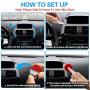 Grip Mount for Socket User, pop-tech 2 Pack Silicon Car Phone Holder for Phone Collapsible Grip/Stand with 3M Sticker Pads Replacement for Dashboard, Office, Home, Desk, Kitchen, Wall and More Red