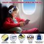 SIMOLIO Wired Headphones Teens Children Girls Boys, Adjustable 94dB,85dB,75dB Volume Limited, Durable Headphone w/Mic for School/PC/Cellphone, On-Ear Headphone Kids with Share Port 3.5mm Jack (Grey)