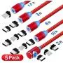 Magnetic Phone Charger Cable, 3 in 1 Cable, (3 Pack,3.3 ft Straight Cable, 3.3 ft L Shape Cable,6.6 ft L Shape Cable) (Red) Magnetic Phone Charger Cable, 3 in 1 Cable, (3 Pack,3.3 ft Straight Cable, 3.3 ft L Shape Cable,6.6 ft L Shape Cable) (Red)