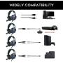 COOAU Stereo Gaming Headset with Mic, LED Lights, Volume Control for PS4, PC, New Xbox One, iPad, Laptop, Smartphones, Noise Cancelling Over-Ear Headphones with 3.5mm Plugs and USB Plugs