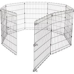 AmazonBasics Foldable Metal Pet Exercise and Playpen