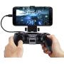 MOSTOP PS4 Slim Pro Controller Clip Bracket 6 inch and below Smartphone Gaming Holder for PS4 Slim / Pro Wireless Dualshock Controller (PS4 Slim Pro Controller Clip)