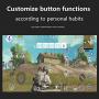PG-9118 Mobile Game Controller,Wireless BT 4.0 Gamepad Joystick Game Controller Compatible for PUBG iOS Smartphone Android Mobile Phone PC Android TV Box