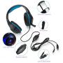GM-1 Stereo USB+3.5mm Headset for PS4, New Xbox One,Smartphone/Tablet and Notebook/PC,Mobile Phone， etc. Over-Ear PC Gaming Headset with Stereo Surround Sound, Noise-Canceling Microphone