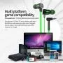 Plextone Chat Gaming Earphone with Gaming Tuner Gadget & Extension Cord for Cell Phone iOS Android Computer Laptop (G25 Green) Plextone Chat Gaming Earphone with Gaming Tuner Gadget & Extension Cord for Cell Phone iOS Android Computer Laptop (G25 Green)