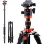 K&F Concept TM2515M1 67 inch Compact Lightweight Aluminum Travel Tripod 10kg/22lbs Load Capacity,with Monopod 360° Panorama Ball Head Compatible with DSLR Camera K&F Concept TM2515M1 67 inch Compact Lightweight Aluminum Travel Tripod 10kg/22lbs Load Capacity,with Monopod 360° Panorama Ball Head Compatible with DSLR Camera