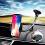 EXSHOW Windscreen Car Phone Mount, Windshield Mobile Phone Holder, Universal Dashboard Car Cradle for iPhone 11 Pro Xs Xr X 8 7 Plus 6s 5s, Huawei p20 p10 Honor, Samsung, Sony etc (8.5 inch Long Arm)