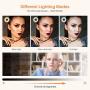 10.2’’ LED Ring Light with Tripod Stand & Phone Holder,Yoozon Dimmable Ring Light Kit with 3 Light Modes & 10 Brightness for TikTok Youtube Vlog Video Shooting,Makeup,Selfie,Photography,Live Streaming