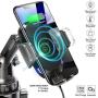 TOPGO Cup Holder Phone Mount Wireless Charger,Universal Cell Phone Holder Car Charger Wireless-Charger-Cup-Phone-Holder Fast Charging for iPhone, Samsung Galaxy