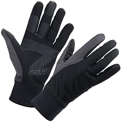 OZERO Mens Winter Thermal Gloves Touch Screen Glove Water Resistant Windproof Warm for Driving Cycling Running