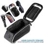 FISHOAKY Bike Front Frame Bags, Waterproof Bicycle Phone Mount Bag, Sensitive Touch Screen Sun Visor Large Capacity Top Tube Bike Bag Fits for iPhone X Xs Max 8 Plus Below 6.5"